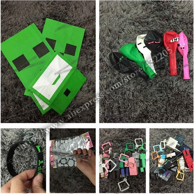 Minecraft Creeper Fuentes Del Partido Conjunto (20 bolsa 