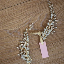 Jonnafe нежные свадебные опаловые хрустальные заколки невидимки для волос ручной работы золотого цвета свадебные аксессуары женские украшения для волос