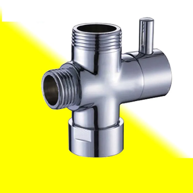 

3/4" 1/2" BSP Rigid Riser 3-way diverter valve for handheld shower head or bath tap faucet switch outlet