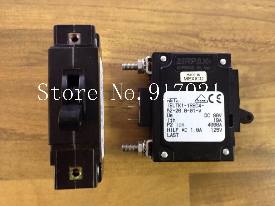 

[ZOB] AIRPAX IELTK1-1REC4-52-20.0-01-V equipment Ebers breaker 1P19A 80VDC --12pcs/lot