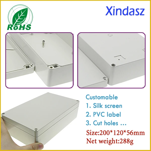 

200*120*56mm plastic box for electronic project plastic electronics enclosure