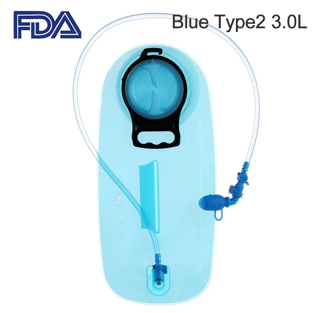 Blue Type2 3000ML Открытый бутылки воды сумки велосипед футляр для бутылки мягкая колба для кемпинга пешего туризма альпинизма Велоспорт Бег бутылка для гидрации - Цвет: Blue Type2 3000ML