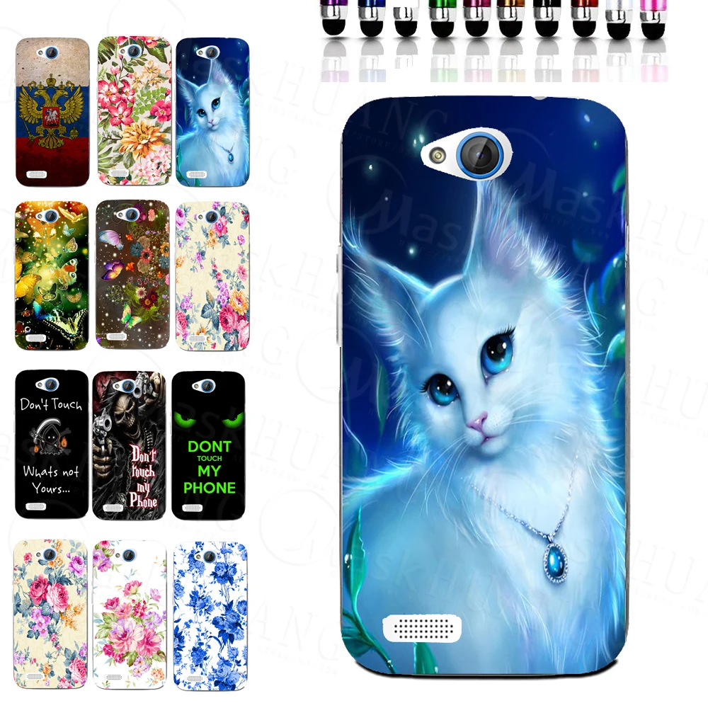

Charming Pretty Beautiful Cats Print Case for ZTE Blade Q Lux 3G 4G A430 TPU Cover Shell Bag Housing