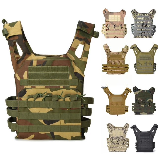 

Woodland Camo Tactical Vest Airsoft Paintball Hunting Molle Tactical Training Vest CS Game Protective Vest