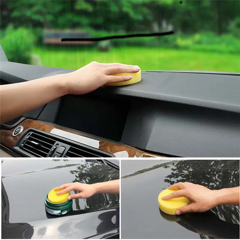 Car styling SHUNWEI Sponges Car Waxing Polish Foam Sponge Wax