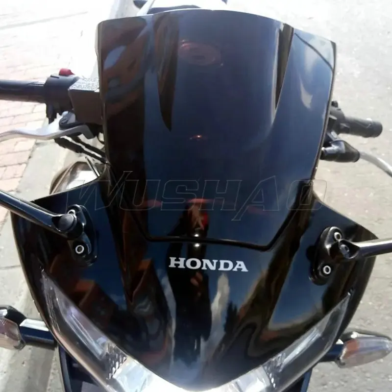AnXin Black Motorcycle Windscreen Windshield For Honda CBR250R CBR 250 R 2011-2013 