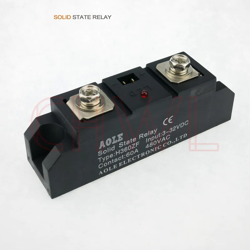 

Free shipping SSR H360ZF three phase 60A 480VAC Output Industrial Grade Single Solid State Relay