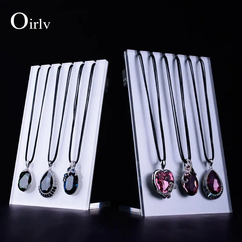 

Oirlv free shipping clear matter jewelry holder necklace pendant display stand jewelry shop counter showcase