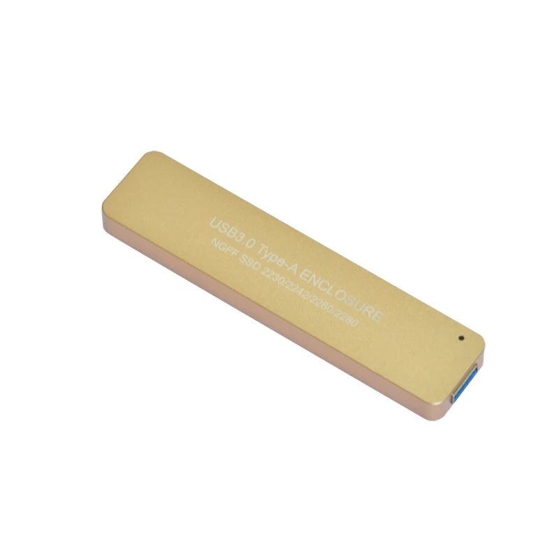  Versenkbare schalter M.2 SATA SSD Gehäuse USB 3.0 zu NGFF B schlüssel B + M Schlüssel adapter 2280 