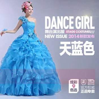 

blue vestido de debutante para anos one shoulder lace up back ruffles cheap quinceanera dresses gown quinceanera kleid