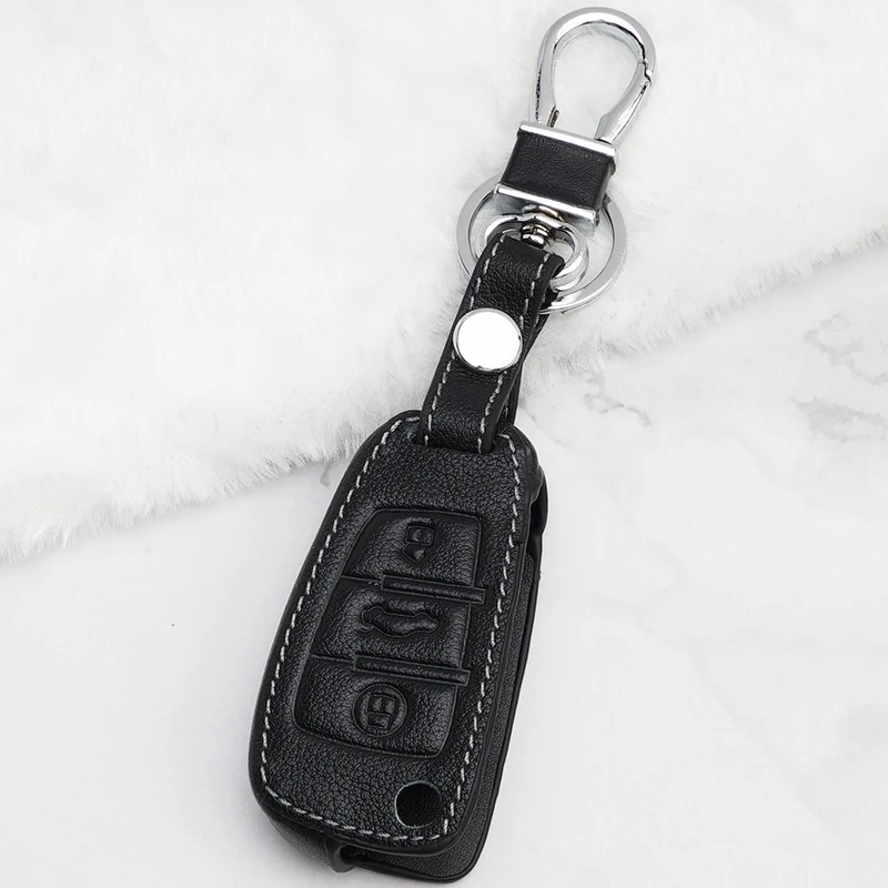GPFORTYSIX cuero genuino coche clave cubierta caso para Audi A1 A3 A4 A5 A6 A7 A8 Q5 Q7 R8 TT styling llaves de coche