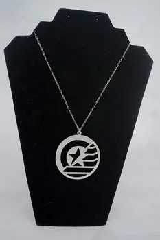 Kinitial 10Pcs Jewellery Stucky Captain America Soldier Inspired Symbol Pendant Necklace Perfume Women chain necklace Jewelry