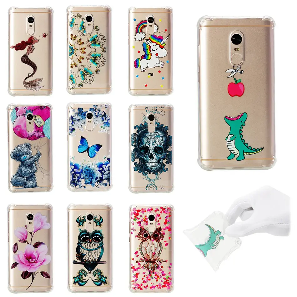 

Anti-Knock Phone Case For Xiaomi Mi Mix 2s A1 5X Redmi Note 5 Pro 4A 4X 4 5A Note4 Note5A Fundas Soft Silicone Back Cover P03A
