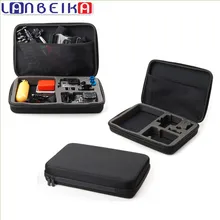 LANBEIKA For Go pro Accessories kit Big Size Bag Case Collection EVA Tripod Box for GoPro 5 4 3+ 3 SJCAM SJ4000 SJ5000 M20 SJ6