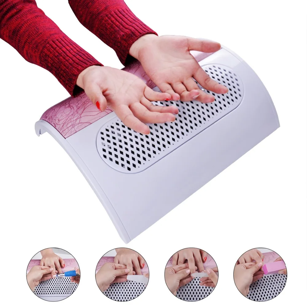 

Biutee Nail Fan Nail Suction Dust Collector Machine Vacuum Cleaner With 3 Fans+3 Bags Acrylic UV Gel Machine Nail Dust Collector