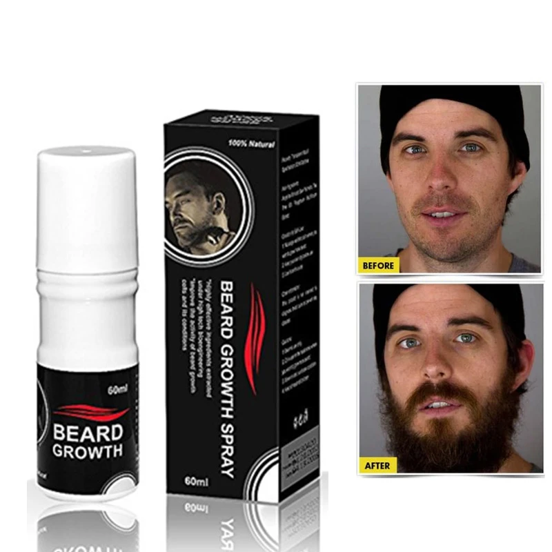 Men Facial Hair Growth Oil Thick Full Beard Growth Spray 60ml Beard Grow  Simulator Accelerate Hair Fast Grow - Hair Loss Product Series - AliExpress