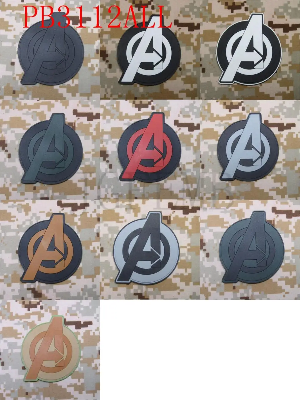 

Avengers Logo 3D PVC patch