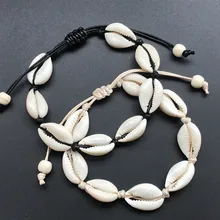 Tobilleras para mujer, joyería de concha para pie, playa de verano, pulsera para pies descalzos, correa para tobillo en pierna, accesorios bohemios, tobillera de conchas