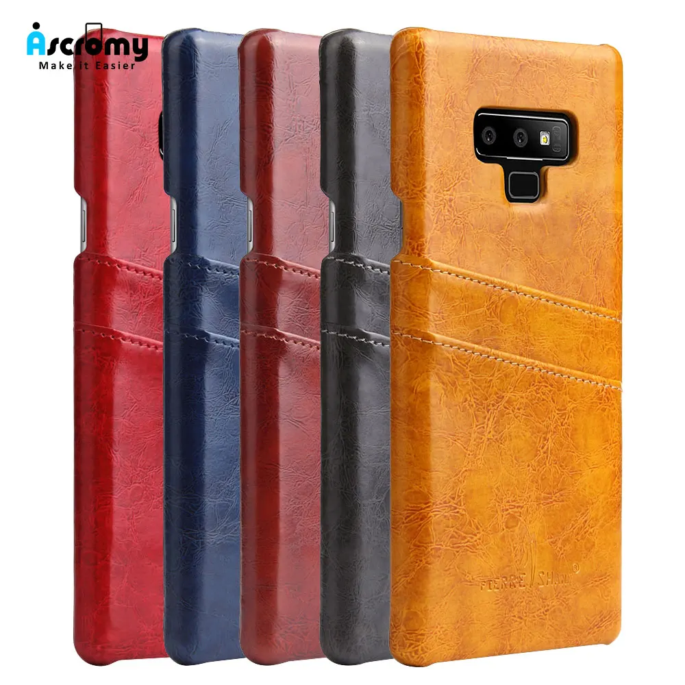 Ascromy For Galaxy Note 9 Case PU Leather Credit Card Holder Wallet Phone Case for Samsung Note 8 S9 Plus S8 S7 edge Accessories (26)