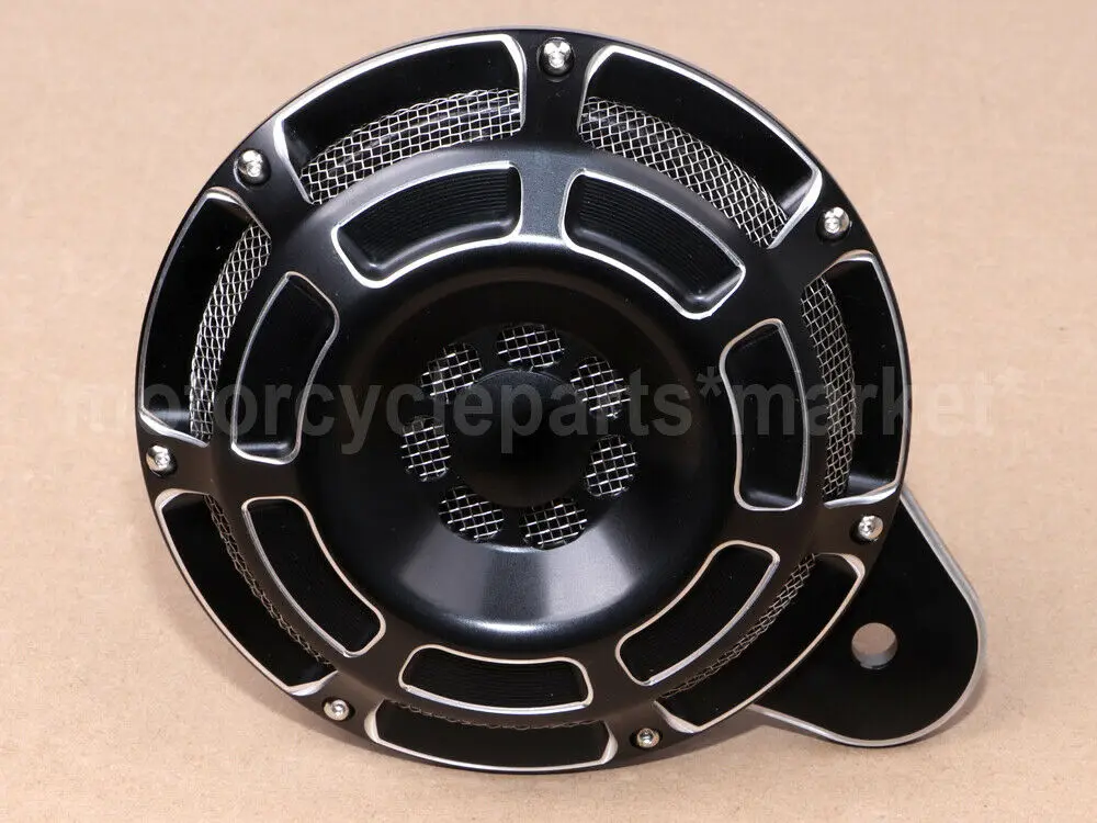 Черная крышка рога мотоцикла для Harley Touring FLT Big Twin 1991 15 16 17 Sportster XL 883 07 18|Накладки и