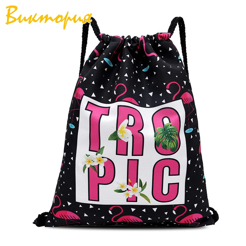 

Backpack Drawstring Daily Casual Bag Creative Printing Drawstring Beam Bag Outdoor Sports Travel Fitness Bag Large Capacity