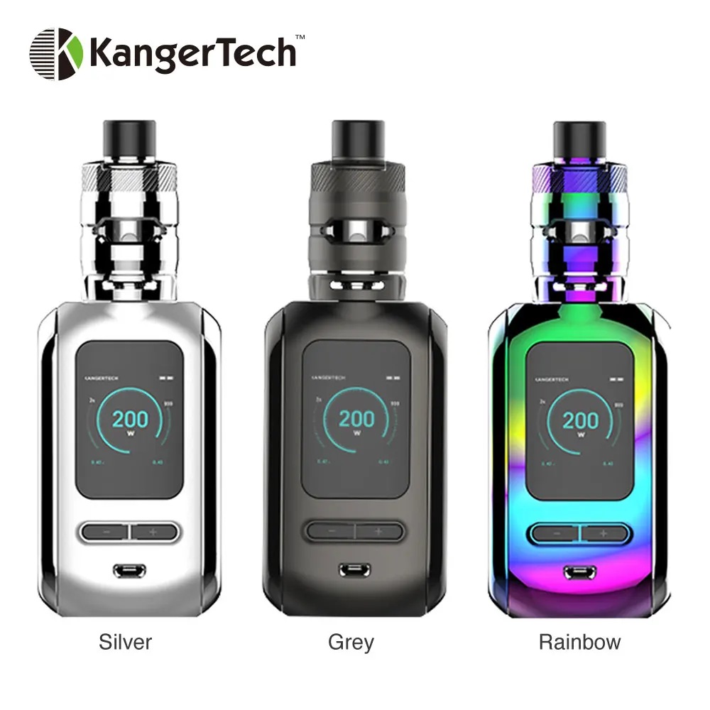 

New Original Kangertech Ranger 200W TC Kit with Ranger Tank 3.8ml no 18650 battery vape box mod max 200W vape kit vs Revenger X