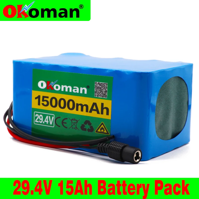 Okoman 7S5P 24 v 15Ah аккумулятор 250 w 29 4 V 15000 mAh литий ионный подходит для инвалидной