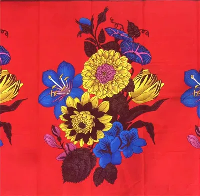 Африканский Цветочный воск Анкара ткани последние tissu воск цветочный узор Африканский воск печати ткани в синем цвете - Цвет: CS55A5