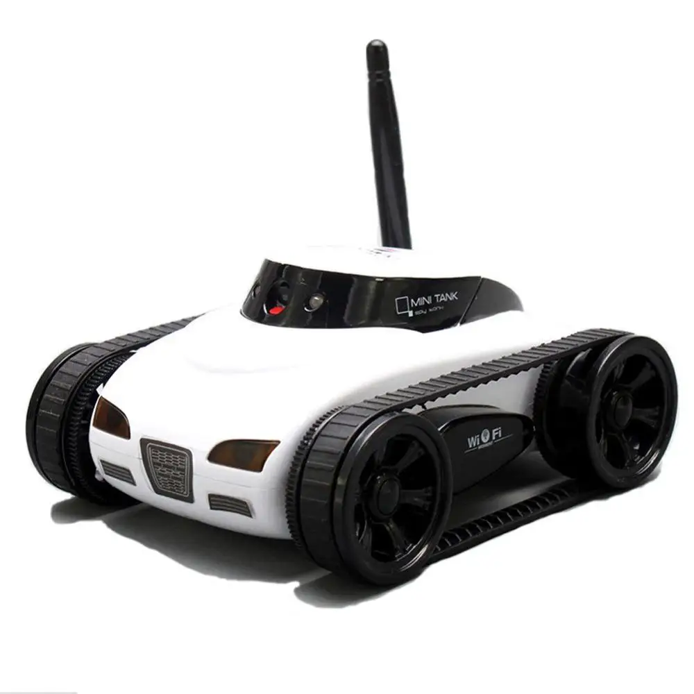 FPV iSPY wifi в режиме реального времени качество Радиоуправляемый мини-танк HD камера видео пульт дистанционного управления робот автомобиль интеллектуальная IOS Anroid APP Беспроводная игрушка - Цвет: White