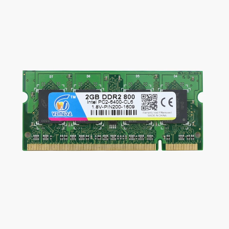 VEINEDA 1 ГБ 2gb 4gb ddr2 ddr 2 667 800 667 МГц 800 PC2-5300 PC2-6400 for laptop