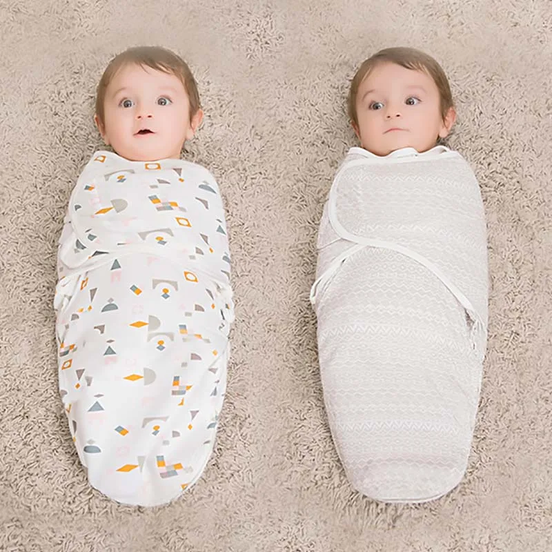 

Babies Sleeping Bags Newborn Baby Cocoon Swaddle Wrap Envelope 100%Cotton 0-3 Months Baby Blanket Swaddling Wrap Sleepsack
