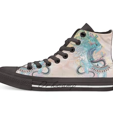 Journeying Spirit(ermine); Новинка; дизайнерская Повседневная парусиновая обувь; обувь на заказ; Прямая