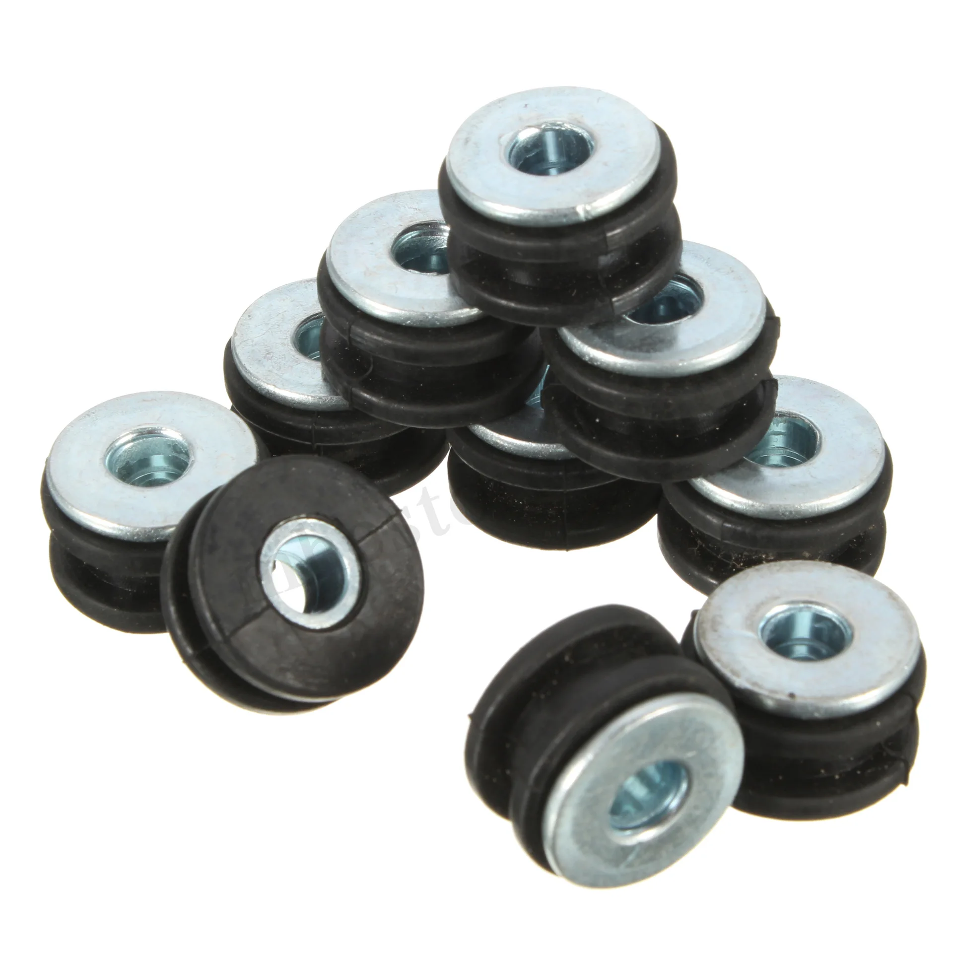 Shiwaki 20 Pieces Motorcycle Rubber Grommets Pressure Relief Kit For Fairing Accs