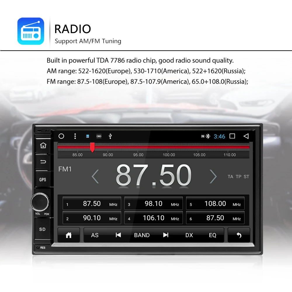 Excellent AMPrime 2 din Car radio Android GPS 7" Bluetooth WIFI Mirrorlink DVR MP5 Multimedia Player OBD DAB ISO Steering Wheel Autoradio 7 Excellent AMPrime 2 din Car radio Android GPS 7" Bluetooth WIFI Mirrorlink DVR MP5 Multimedia Player OBD DAB ISO Steering Wheel Autoradio 7