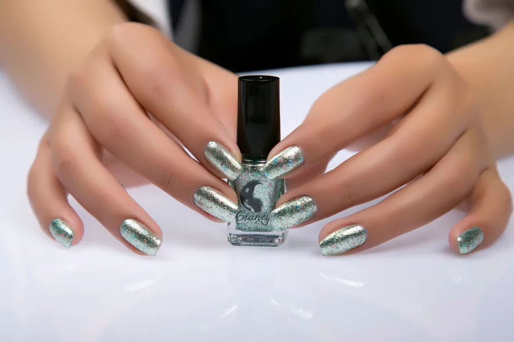 Новая мода зеркало Лаки для ногтей Покрытие серебряной пасты металла Цвет Нержавеющая сталь зеркало серебро Лаки для ногтей для Дизайн ногтей