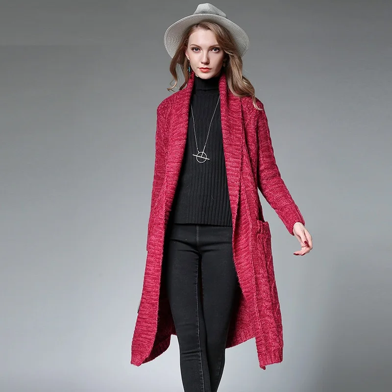 ^Cheap 2017 Long Sleeve Loose Long Sweater Autumn elegant Wool knitted Cardigan open stitch female outwear Plus Size Casual tops 6026 ^Cheap 2017 Long Sleeve Loose Long Sweater Autumn elegant Wool knitted Cardigan open stitch female outwear Plus Size Casual tops 6026