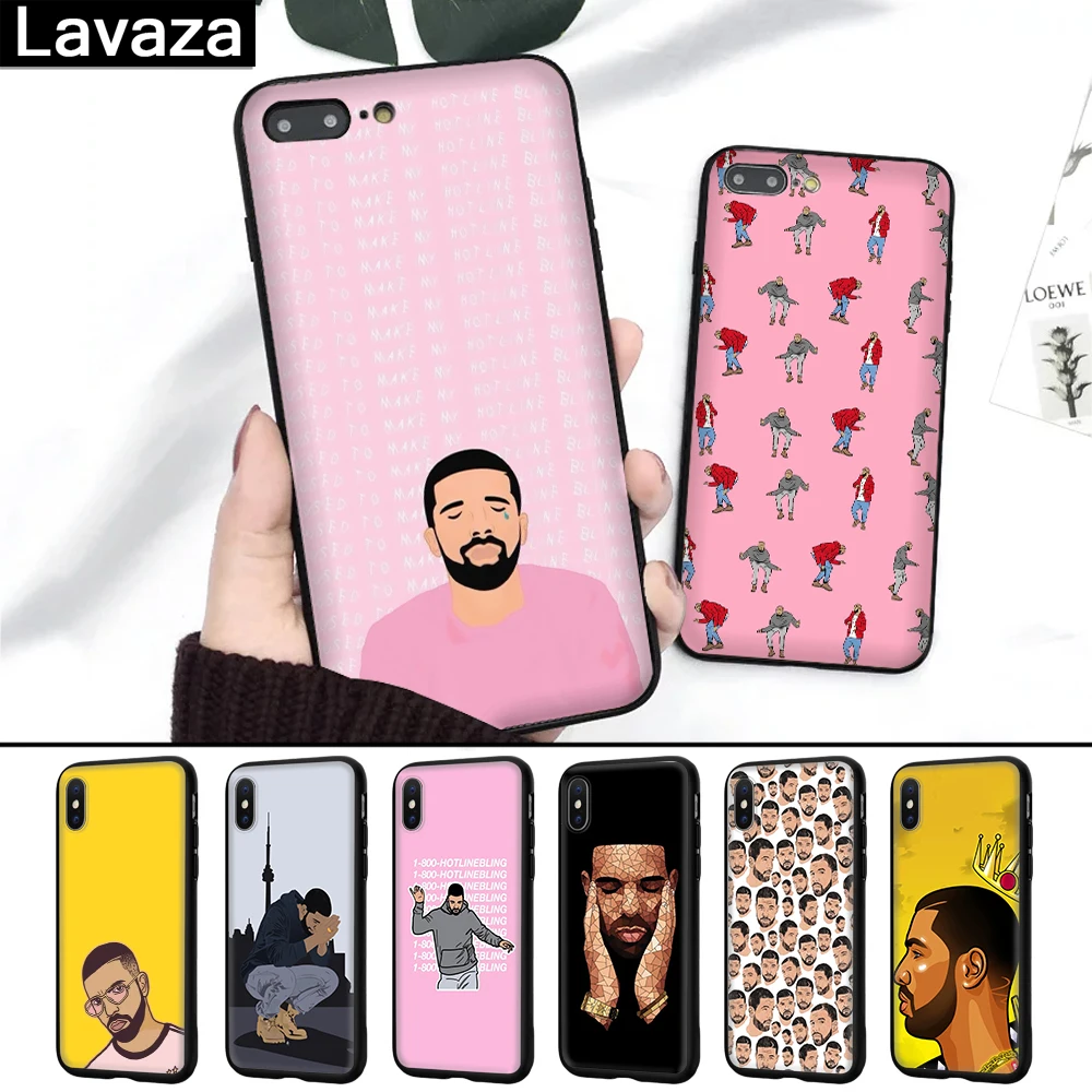

Lavaza Drake Silicone Case for iPhone 5 5S 6 6S 7 8 Plus X XR XS Max