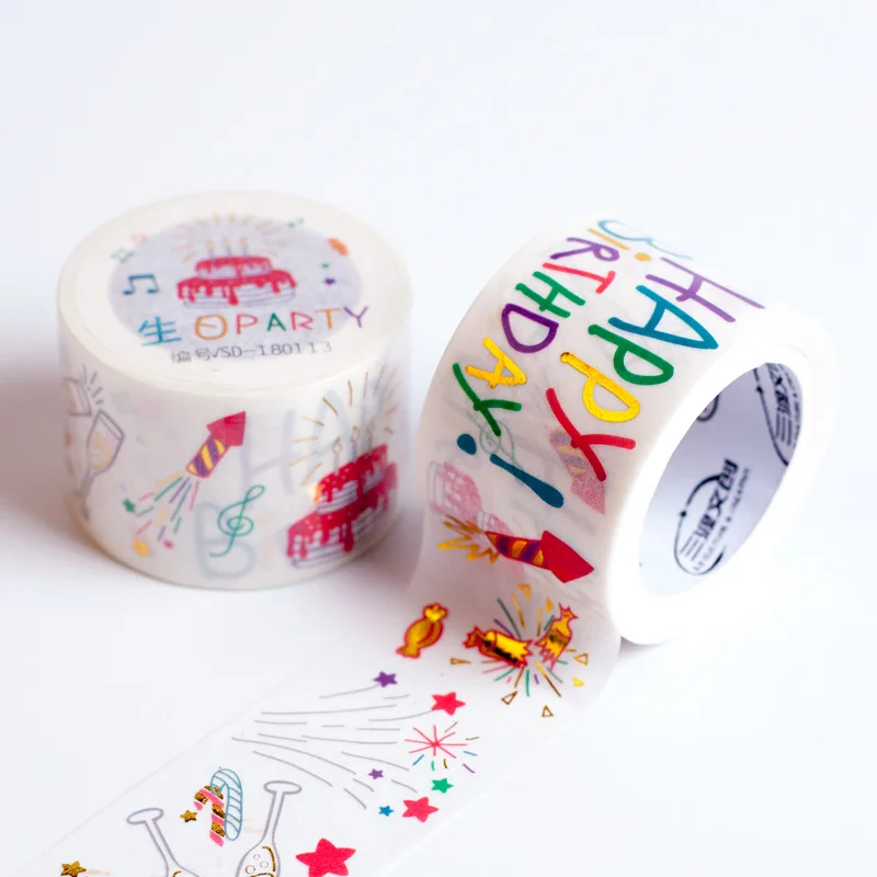 MaoTu Colored Birthday  Party  Decoration  Washi Tape  