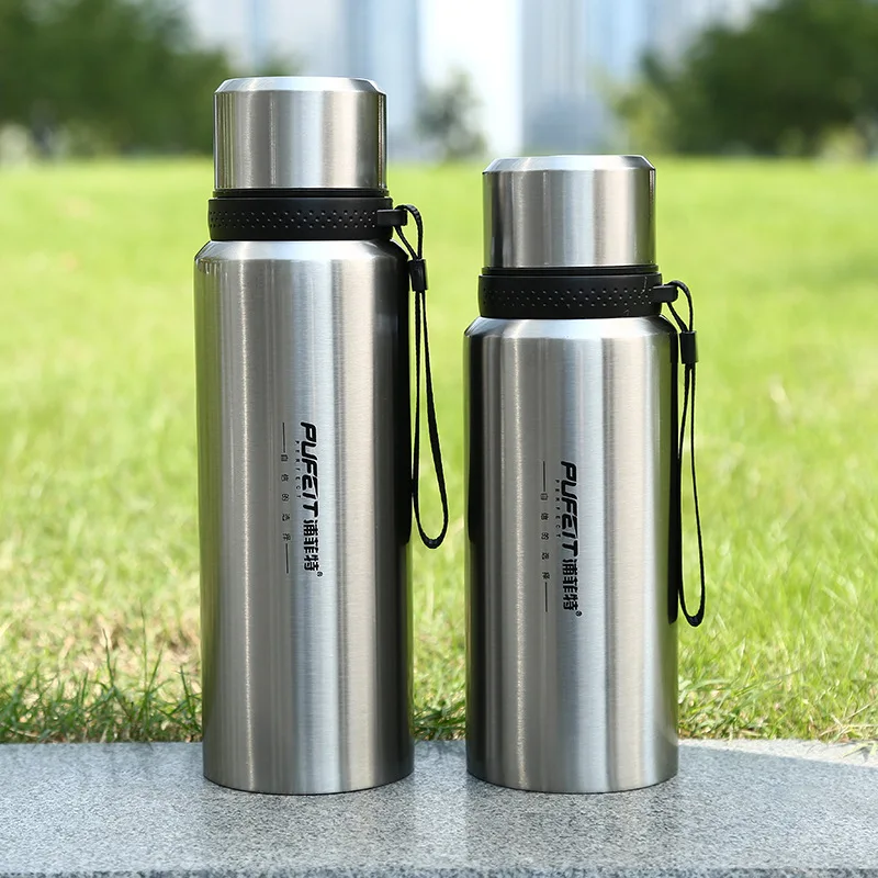 Thermose bottle 304 stainless steel thermal cup sport hiking Gym bottle 1000ml 800ml vacuum flasks thermal bottle  (9)