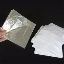 100 листов имитация золотого листа лист фольги бумаги для слизи, позолота краски, искусства, крафт, украшения, макияж, 5,5 На 5,5 дюймов