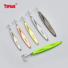 YAPADA Отсадочные 501 копье войны 10г/15г/20г/25г тройником 73 мм/83 мм/91 мм/98 мм многоцветный металл Отсадочные для рыбалки приманки
