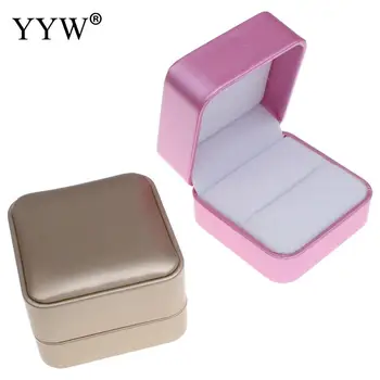 

YYW Cardboard Single Ring Box,Sexy jewelry, with PU & Velveteen, Square, more colors for choice, 70x48x70mm, Sold By PC