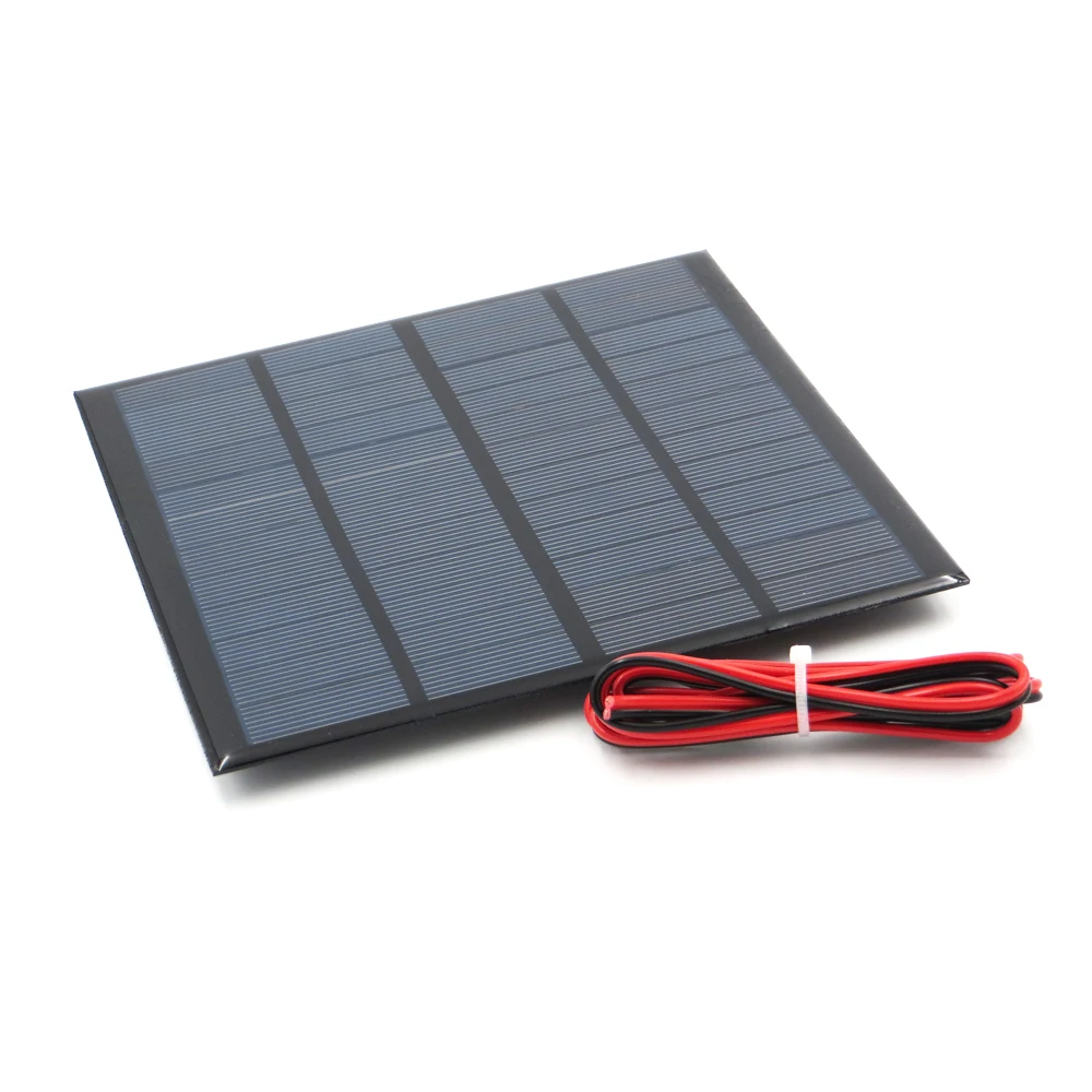 

1pc x 12V 250mA with 100cm extend wire Solar Panel Polycrystalline Silicon DIY Battery Charger Small Mini Solar Cell cable toy