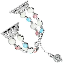 Ремешок-браслет для Apple watch, 4 ремешка, 44 мм, 40 мм, iwatch, 42 мм, 38 мм, люминесцентный, ручной работы, женский ремешок для часов, наручные часы, 5, 3