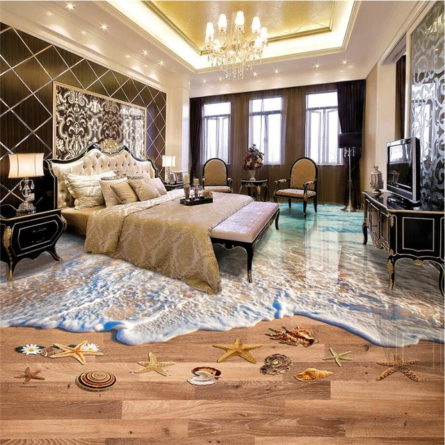 Beibehang Papier Peint Peintures Murales Stickers Muraux Plage Sable
