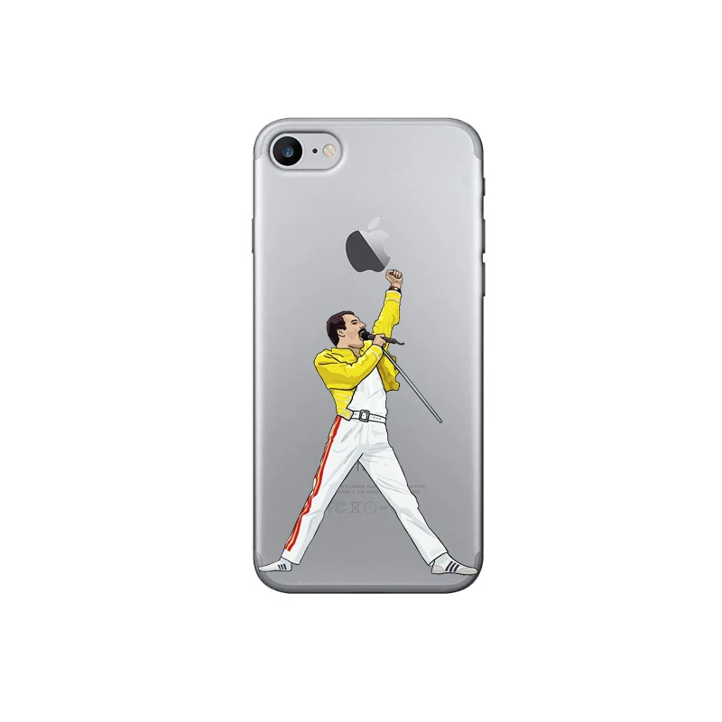 Freddie Mercury Rainha Queen band мягкий силиконовый чехол из ТПУ для iPhone11 11pro Max X XR XS 8 8Plus 7 7Plus 6