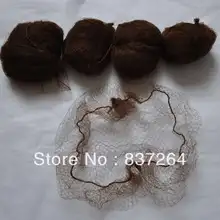 5 мм одноразовые нейлоновая сетка для волос невидимым одноразовые Сеть волос 20 inch темно-коричневого цвета Защитная повязка на бороду