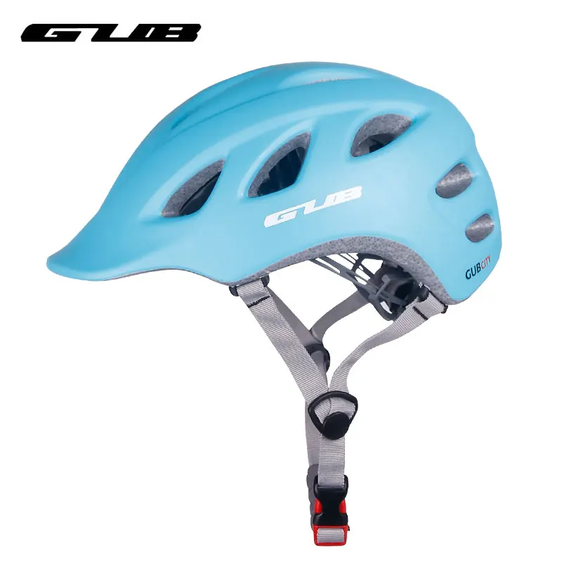 buy GUB Bicycle Helmet Integrally molded 18 Air Vents Bike Riding Safety Cap W Brim Unisex Wear City L 56 60CM Head Protection