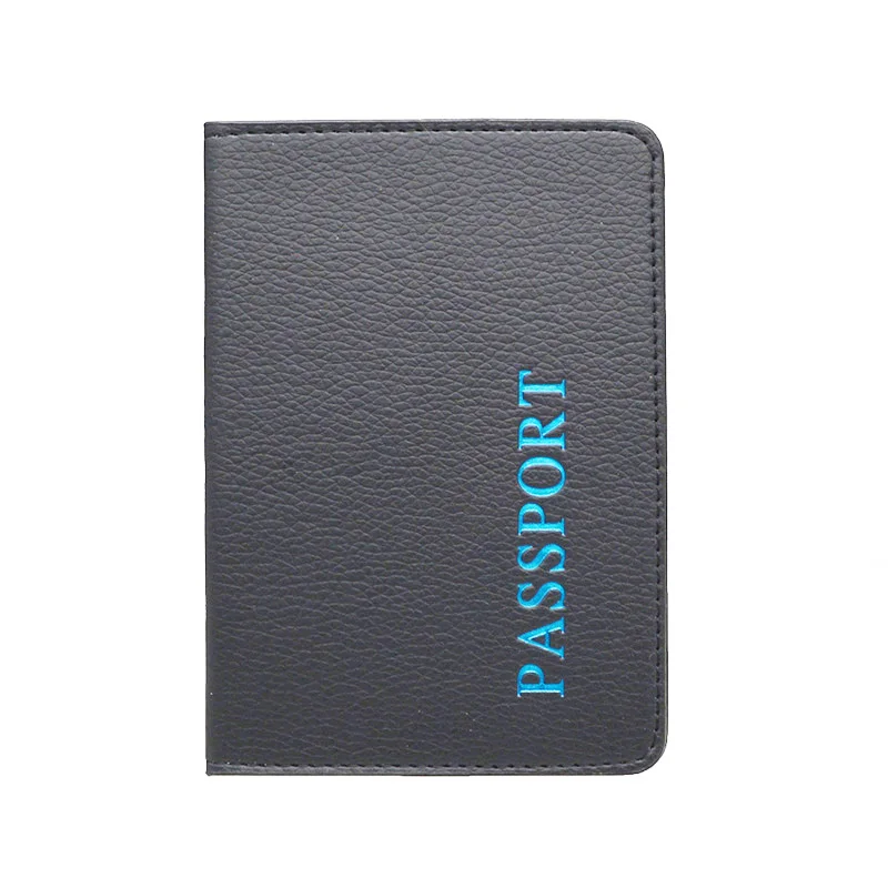 

Fashion Solid Candy Color Passport Holder Horizontal Flat Level PU Leather Passport Cover (Customize name/logo/emblem/photos)