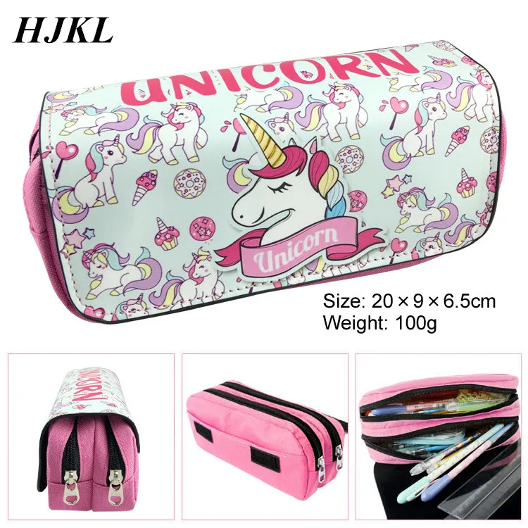 

HJKL pencil case unicorn kalem kutusu Kawai trousse scolaire stylo Cute animal estuche lapices grande papeterie Cosmetic